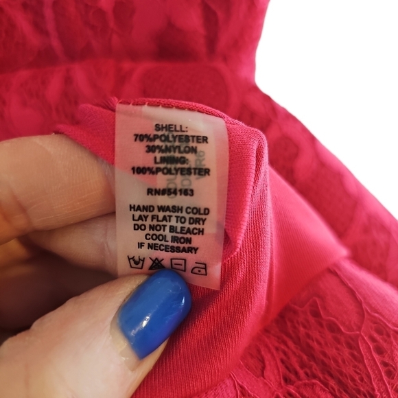 Calvin Klein pink lace dress sz 4 - Picture 4 of 5